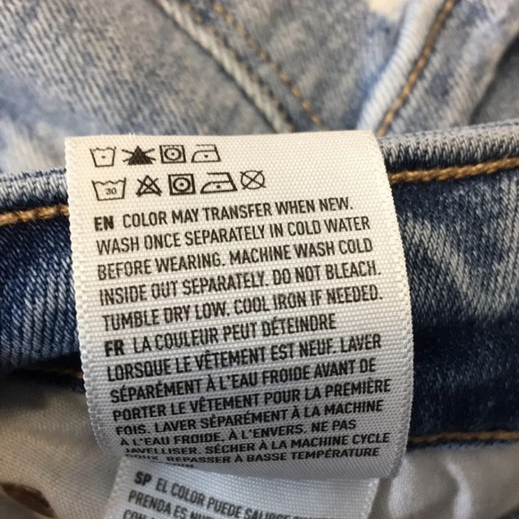 3/$20 American Eagle Super Hi-Rise Jegging Womens 0 Short Light Distressed Jeans - Picture 13 of 15